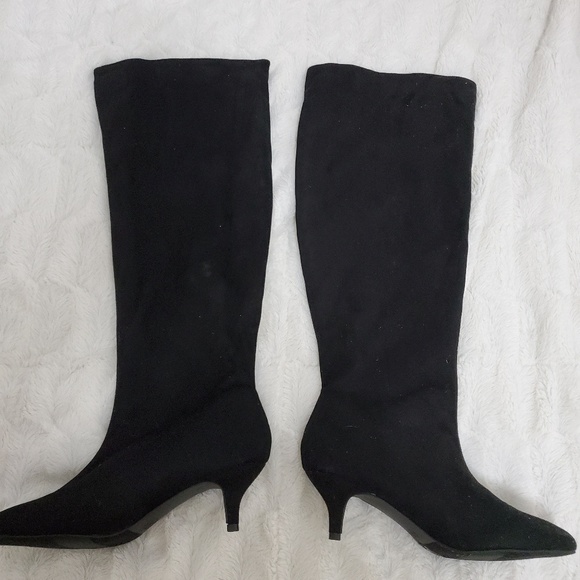 target black knee high boots